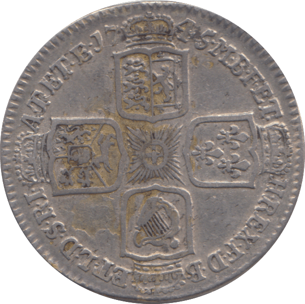 1745 SHILLING ( GF ) - SHILLING - Cambridgeshire Coins