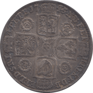1745 SHILLING ( GVF ) - SHILLING - Cambridgeshire Coins