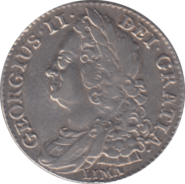 1745 SHILLING LIMA ( EF ) - SHILLING - Cambridgeshire Coins