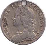 1745 SIXPENCE ( FINE ) - SIXPENCE - Cambridgeshire Coins
