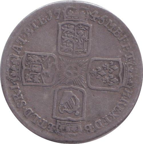 1745 SIXPENCE ( FINE ) - SIXPENCE - Cambridgeshire Coins