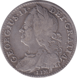 1745 SIXPENCE ( FINE ) - SIXPENCE - Cambridgeshire Coins