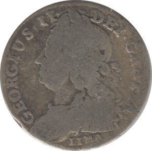 1745 SIXPENCE ( FINE ) - SIXPENCE - Cambridgeshire Coins