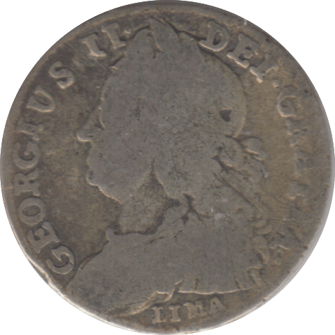 1745 SIXPENCE ( FINE ) - SIXPENCE - Cambridgeshire Coins
