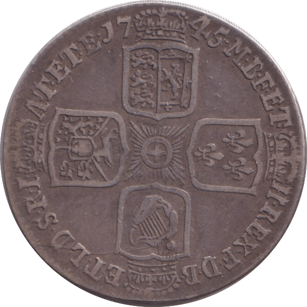 1745 SIXPENCE ( GF ) - WORLD COINS - Cambridgeshire Coins