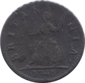 1746 FARTHING ( FAIR ) - Farthing - Cambridgeshire Coins