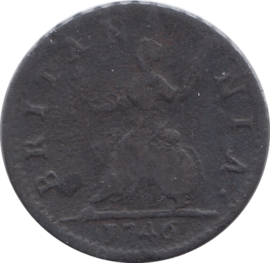 1746 FARTHING ( FAIR ) - Farthing - Cambridgeshire Coins