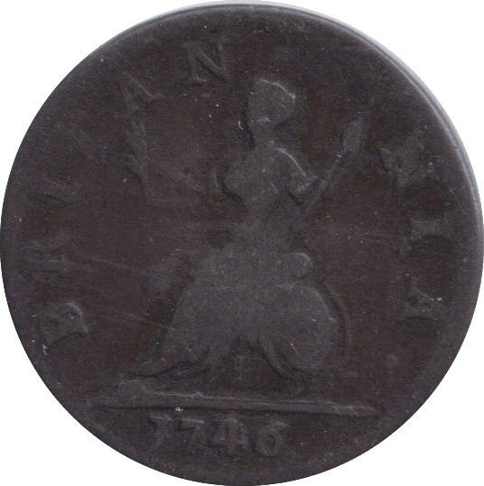 1746 FARTHING ( FAIR ) - FARTHING - Cambridgeshire Coins