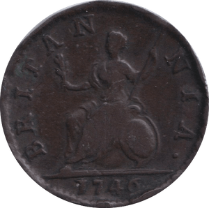 1746 FARTHING ( GF ) - FARTHING - Cambridgeshire Coins