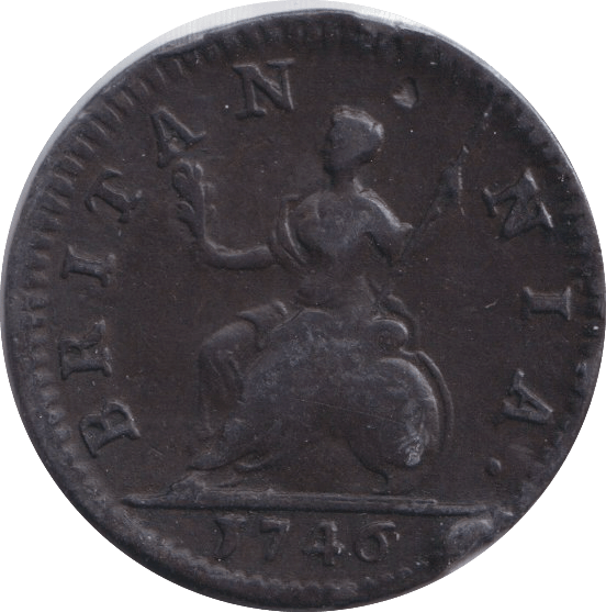 1746 FARTHING ( VF ) - FARTHING - Cambridgeshire Coins