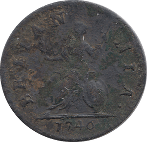 1746 FARTHING ( VF ) - FARTHING - Cambridgeshire Coins
