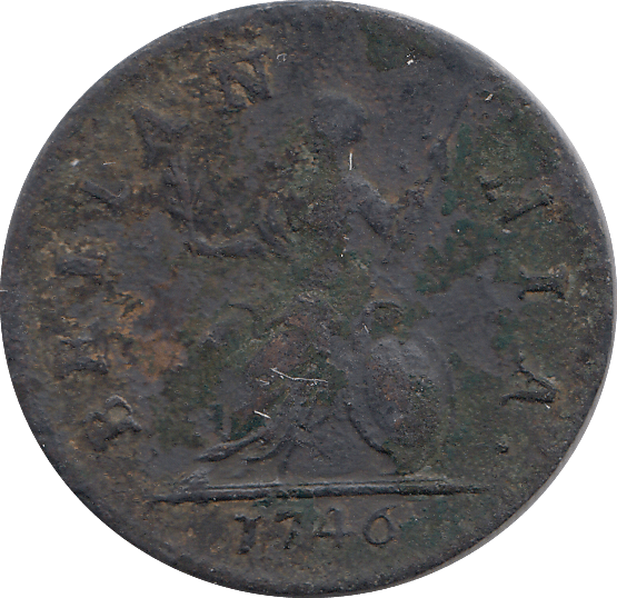 1746 FARTHING ( VF ) - FARTHING - Cambridgeshire Coins