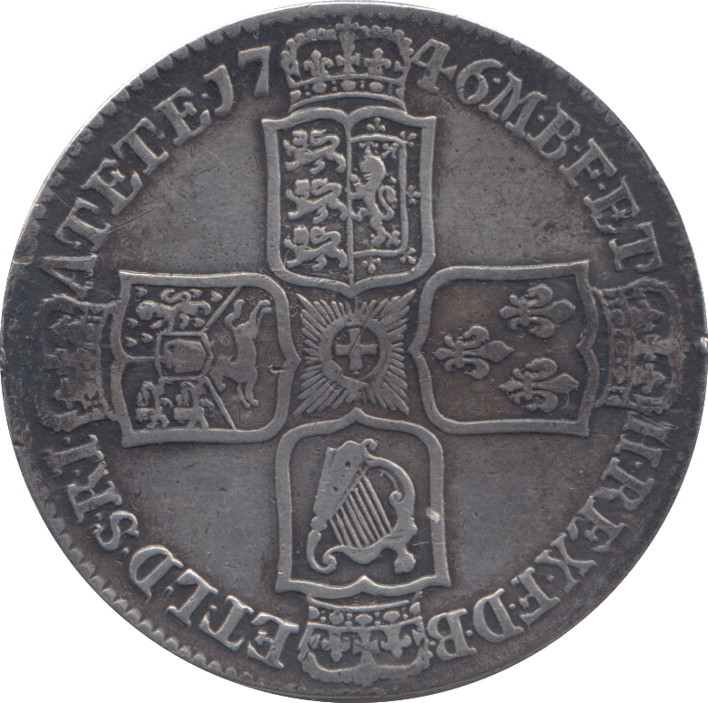 1746 HALFCROWN ( GF ) - HALFCROWN - Cambridgeshire Coins