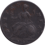 1746 HALFPENNY ( VF ) - HALFPENNY - Cambridgeshire Coins