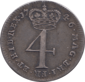 1746 MAUNDY FOURPENCE ( VF ) - MAUNDY FOURPENCE - Cambridgeshire Coins