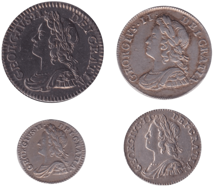 1746 MAUNDY SET B - Maundy Set - Cambridgeshire Coins