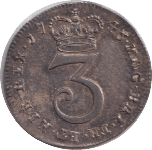 1746 MAUNDY THREEPENCE ( EF ) - MAUNDY THREEPENCE - Cambridgeshire Coins