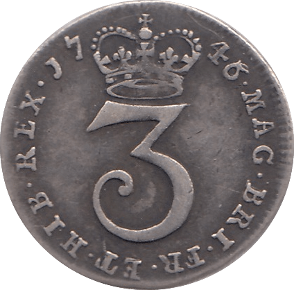 1746 MAUNDY THREEPENCE ( VF ) - MAUNDY THREEPENCE - Cambridgeshire Coins