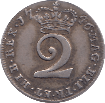 1746 MAUNDY TWOPENCE ( VF ) - MAUNDY TWOPENCE - Cambridgeshire Coins
