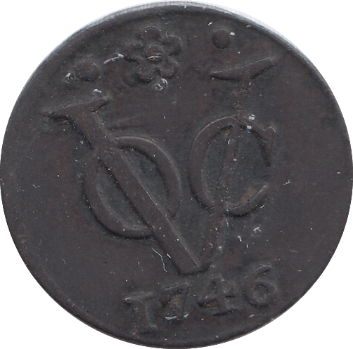 1746 NETHERLAND 1 DUIT - WORLD COINS - Cambridgeshire Coins
