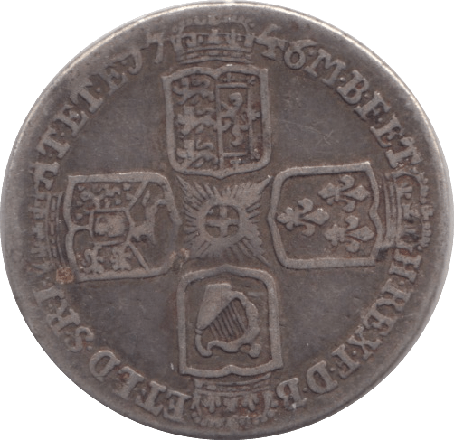 1746 SIXPENCE ( FINE ) LIMA - SIXPENCE - Cambridgeshire Coins