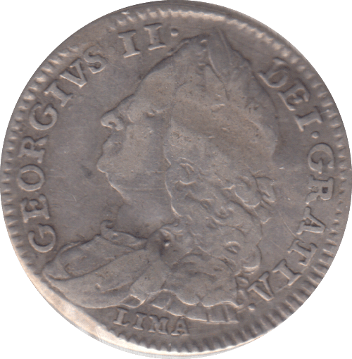 1746 SIXPENCE ( FINE ) - SIXPENCE - Cambridgeshire Coins