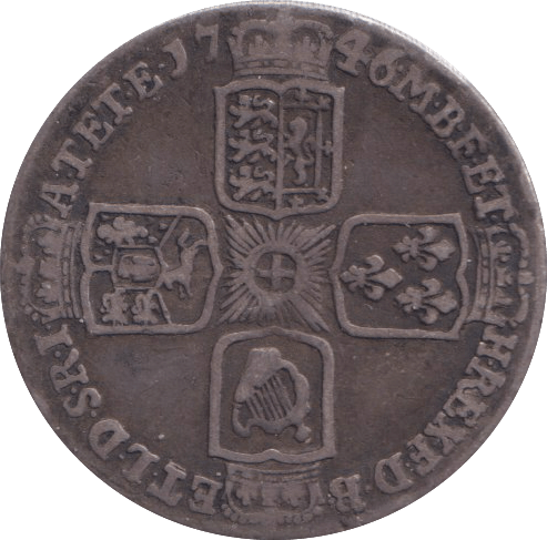 1746 SIXPENCE ( FINE ) - SIXPENCE - Cambridgeshire Coins