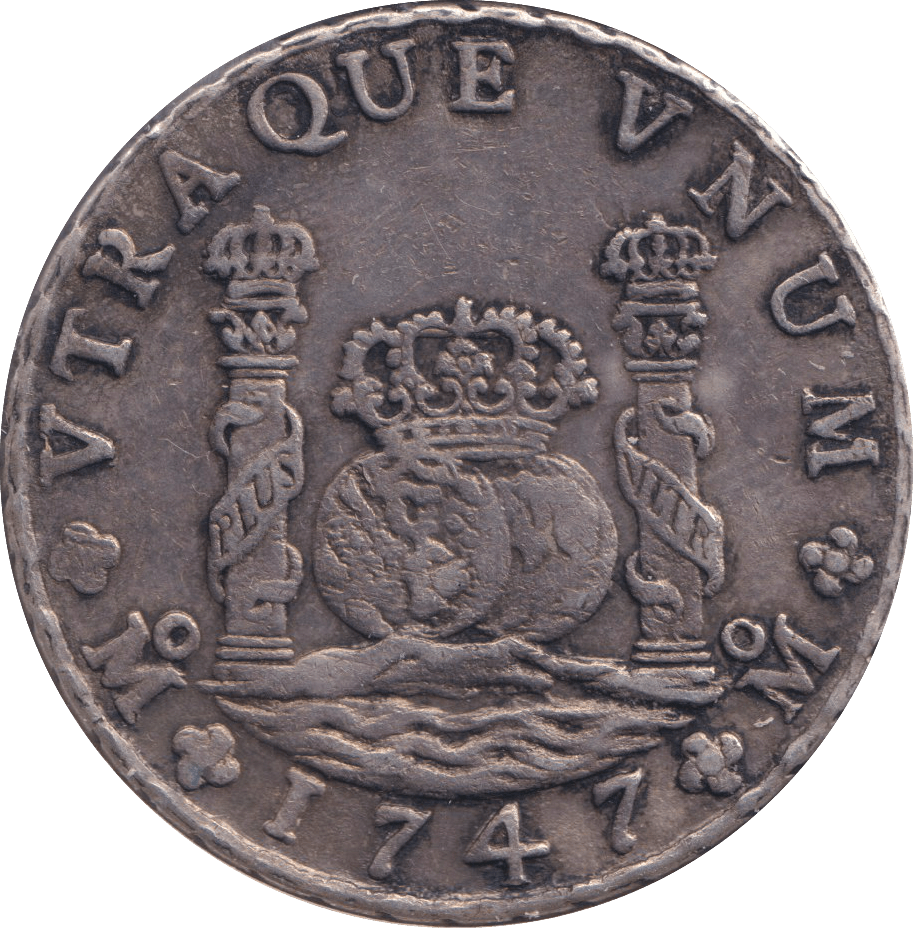 1747 SILVER 8 REALES MEXICO SPANISH COLONY - SILVER WORLD COINS - Cambridgeshire Coins