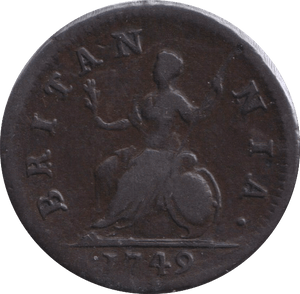 1749 FARTHING ( GF ) - FARTHING - Cambridgeshire Coins