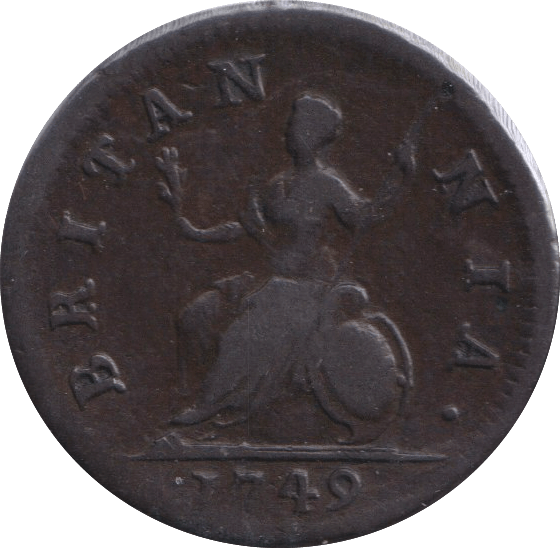 1749 FARTHING ( GF ) - FARTHING - Cambridgeshire Coins