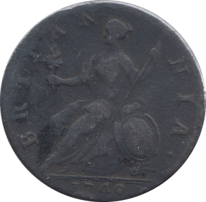 1749 HALFPENNY ( FINE ) - HALFPENNY - Cambridgeshire Coins