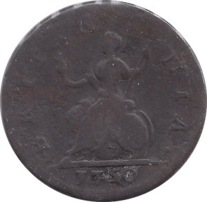 1750 FARTHING ( FAIR ) - Farthing - Cambridgeshire Coins