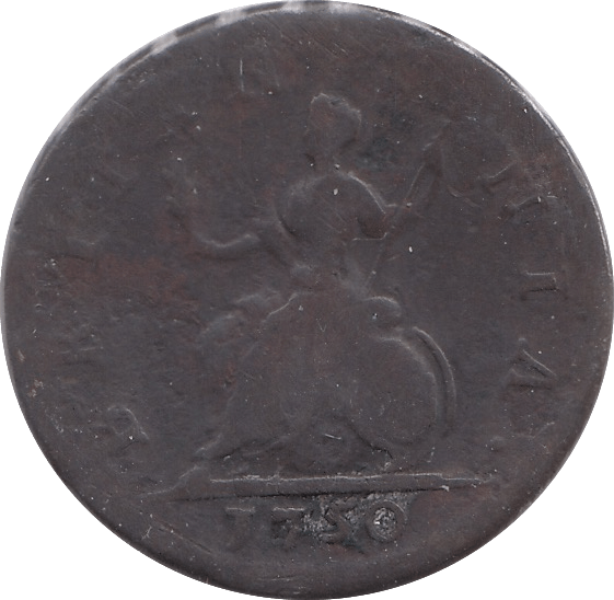 1750 FARTHING ( FAIR ) - Farthing - Cambridgeshire Coins