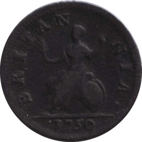 1750 FARTHING ( VF ) - FARTHING - Cambridgeshire Coins