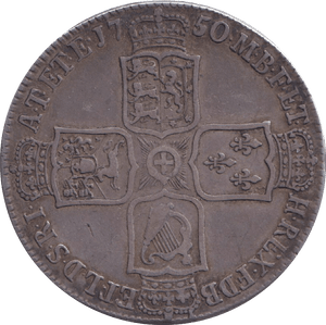 1750 HALFCROWN ( VF ) - HALFCROWN - Cambridgeshire Coins