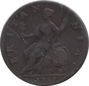 1751 HALFPENNY ( GF ) - HALFPENNY - Cambridgeshire Coins