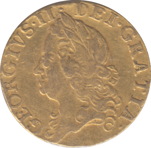 1753 GOLD HALF GUINEA ( VF ) - GUINEAS - Cambridgeshire Coins