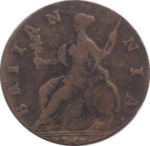 1753 HALF PENNY ( FINE ) - HALFPENNY - Cambridgeshire Coins