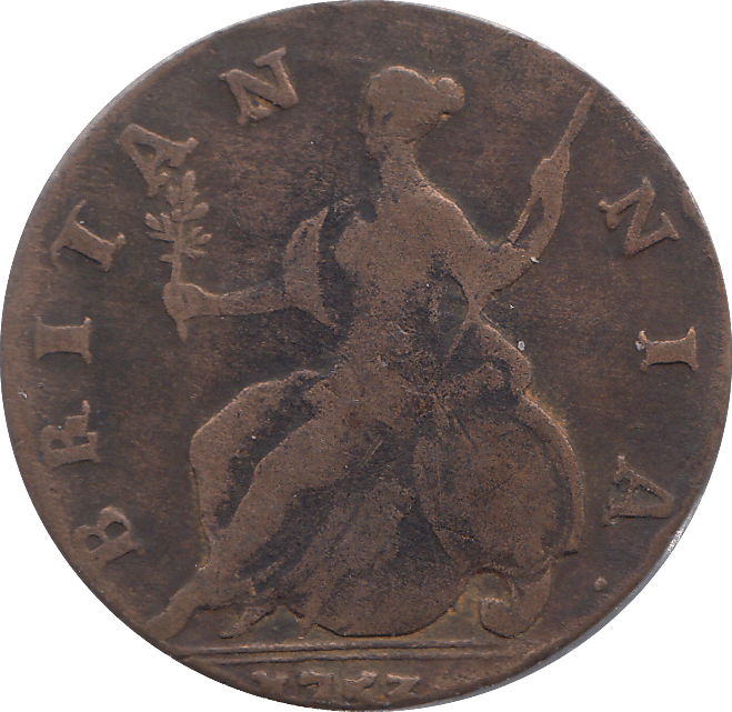 1753 HALF PENNY ( FINE ) - HALFPENNY - Cambridgeshire Coins