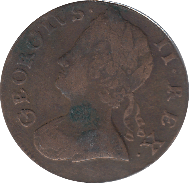 1753 HALF PENNY ( FINE ) - HALFPENNY - Cambridgeshire Coins