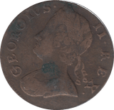 1753 HALF PENNY ( FINE ) - HALFPENNY - Cambridgeshire Coins