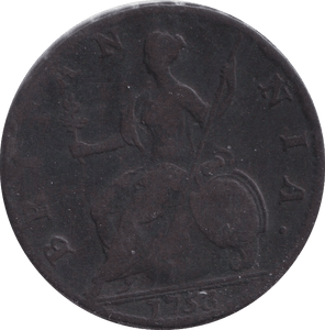1753 HALFPENNY ( FINE ) - HALFPENNY - Cambridgeshire Coins
