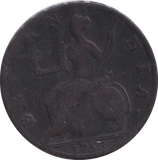 1753 HALFPENNY ( FINE ) - HALFPENNY - Cambridgeshire Coins