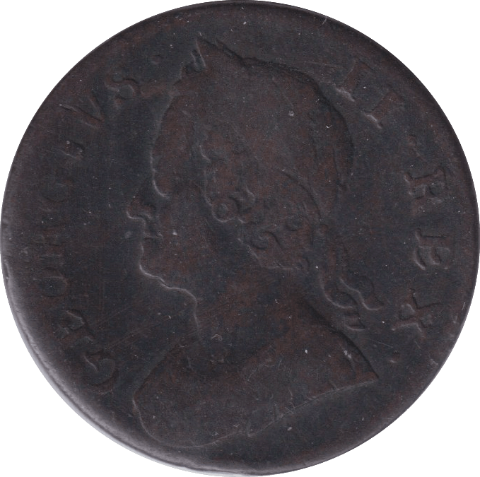 1753 HALFPENNY ( FINE ) - HALFPENNY - Cambridgeshire Coins