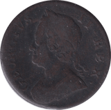 1753 HALFPENNY ( FINE ) - HALFPENNY - Cambridgeshire Coins
