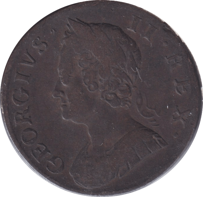 1753 HALFPENNY ( VF ) - HALFPENNY - Cambridgeshire Coins