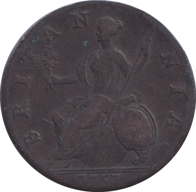 1753 HALFPENNY ( VF ) - HALFPENNY - Cambridgeshire Coins