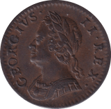 1754 FARTHING ( EF ) - FARTHING - Cambridgeshire Coins