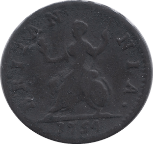 1754 FARTHING ( FAIR ) - Farthing - Cambridgeshire Coins