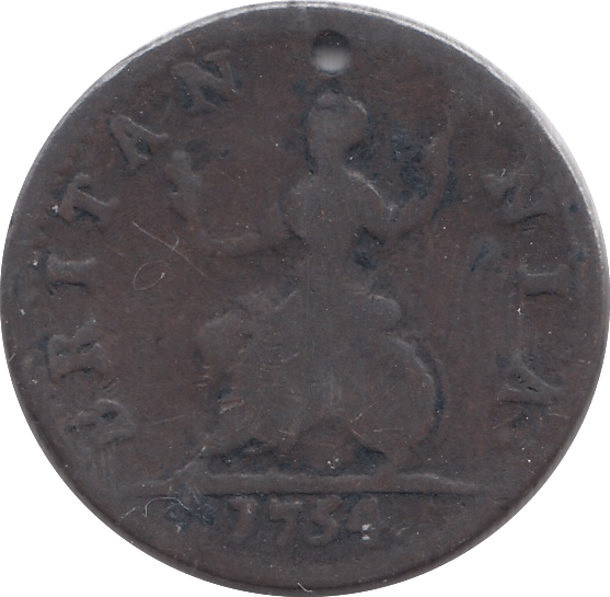1754 FARTHING ( FAIR ) - Farthing - Cambridgeshire Coins